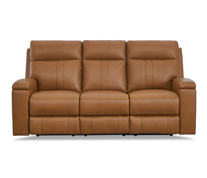Denali Sofa - Power Reclining w/ Power Headrests - Cognac Leather