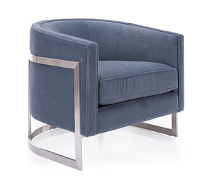 Tuxedo Accent Chair - Slate Fabric