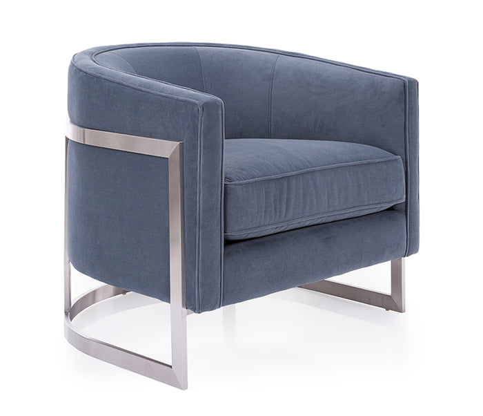 Tuxedo Accent Chair - Slate Fabric