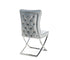 Zane Side Chair - Platinum Grey / Silver