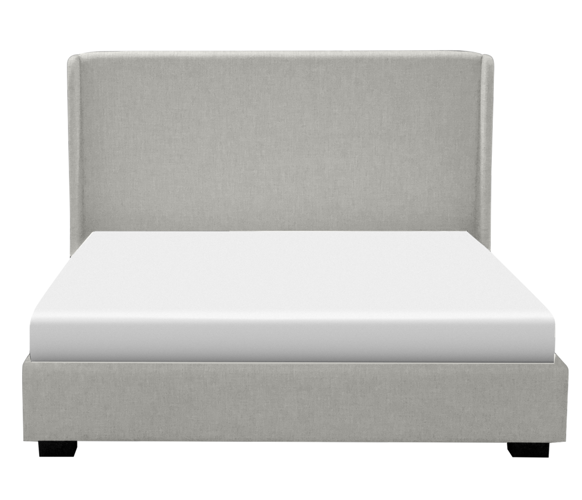 Abby Upholstered Bed - Dove Grey