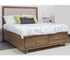 Brandon Upholstered Storage Bed - Caramel
