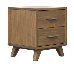Brandon 2 Drawer Nightstand - Caramel