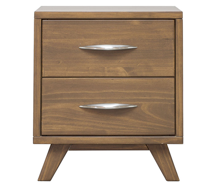 Brandon 2 Drawer Nightstand - Caramel