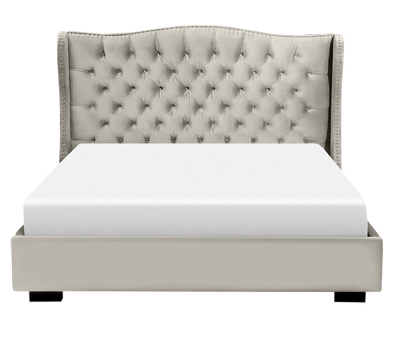 Catalina Upholstered Bed - Platinum