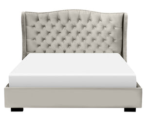 Catalina Upholstered Bed - Platinum