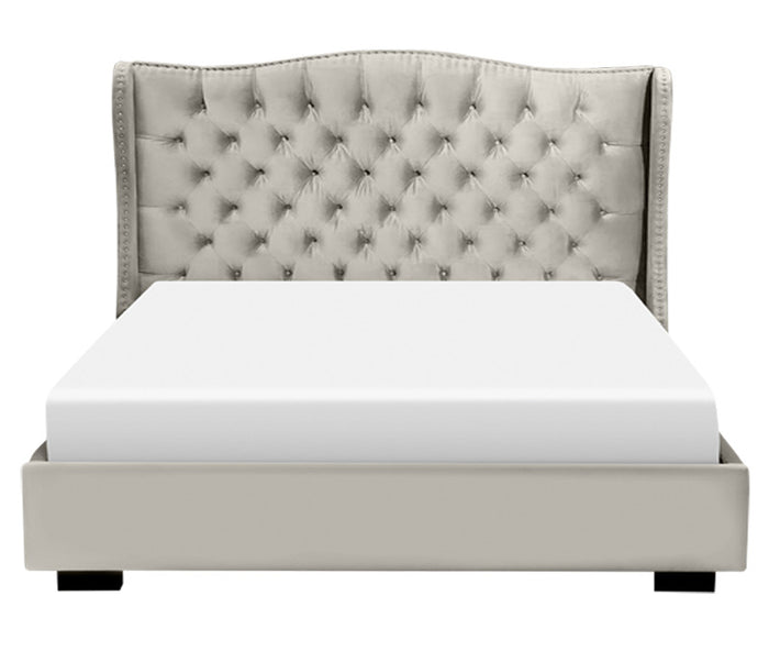 Catalina Upholstered Bed - Platinum