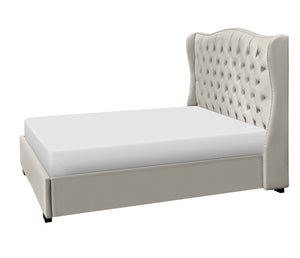 Catalina Upholstered Bed - Platinum