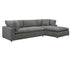 Cloud 9 - 2 Piece Sectional - Grey Fabric