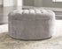 Carnaby Accent Ottoman - Dove Grey Fabric