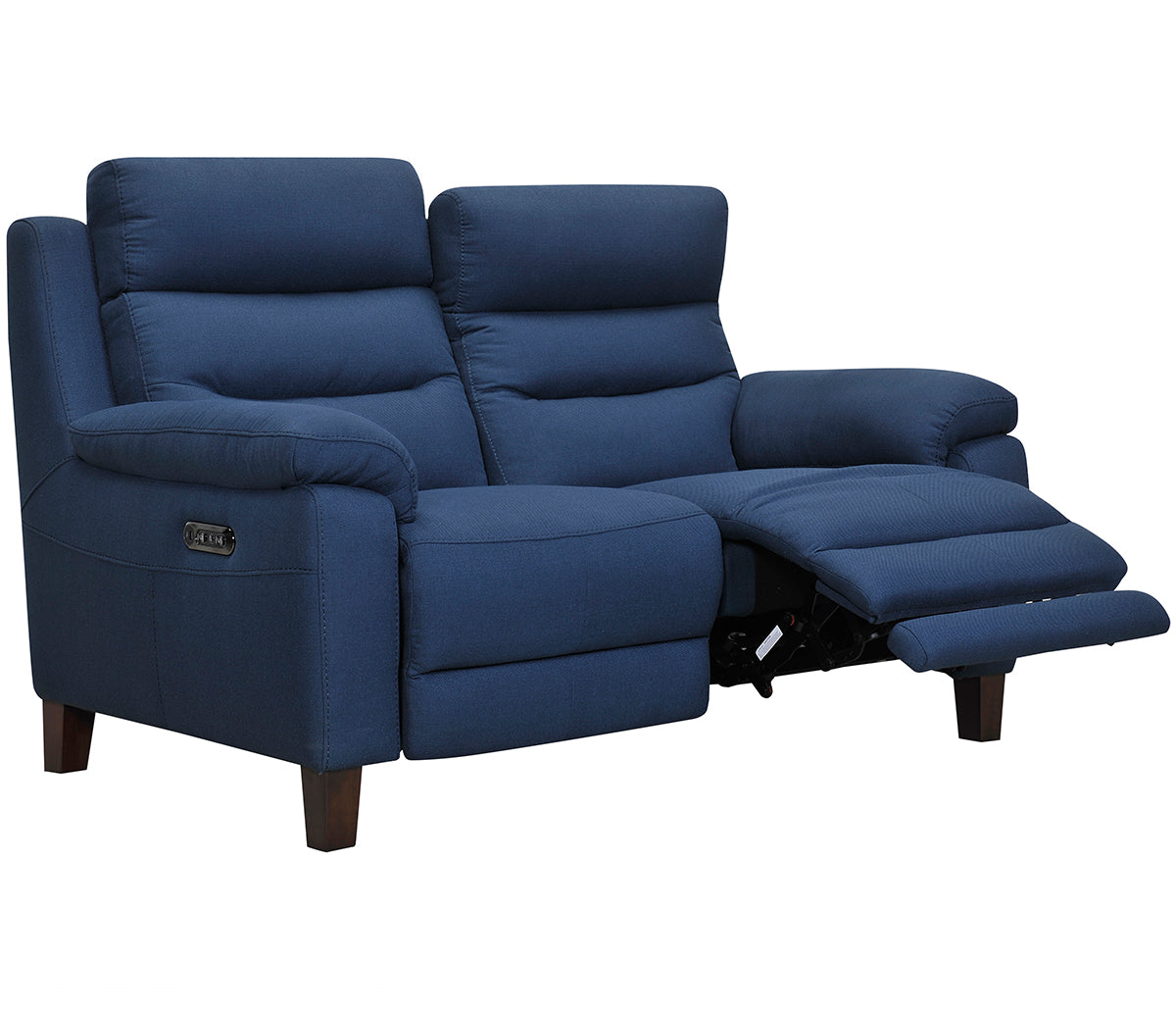 Crosby Loveseat - Power Reclining w/ Power Headrests - Blue Fabric