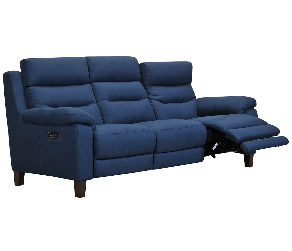 Crosby Sofa - Power Reclining w/ Power Headrests - Blue Fabric