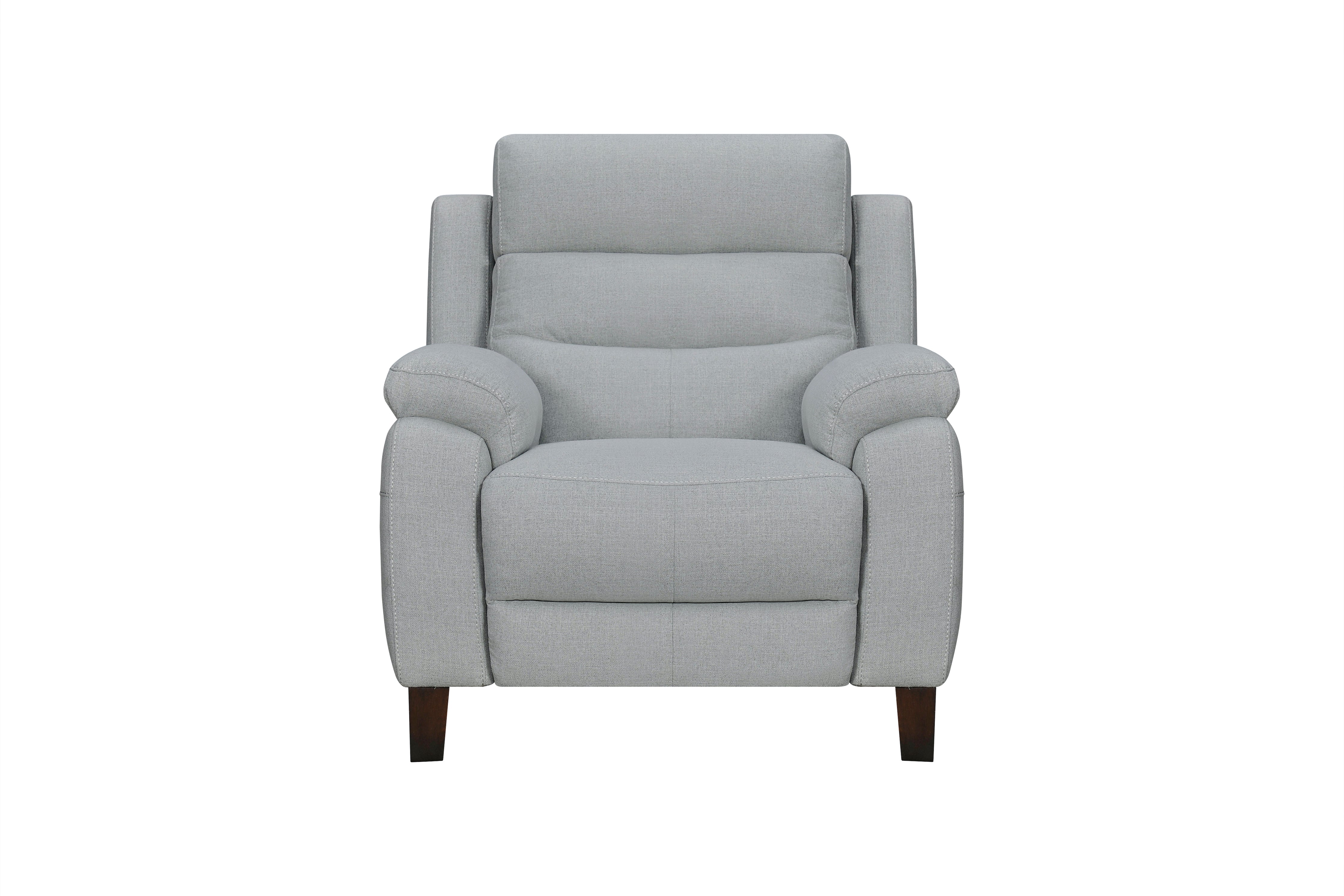 Crosby Chair - Power Reclining w/ Power Headrest - Grey Fabric