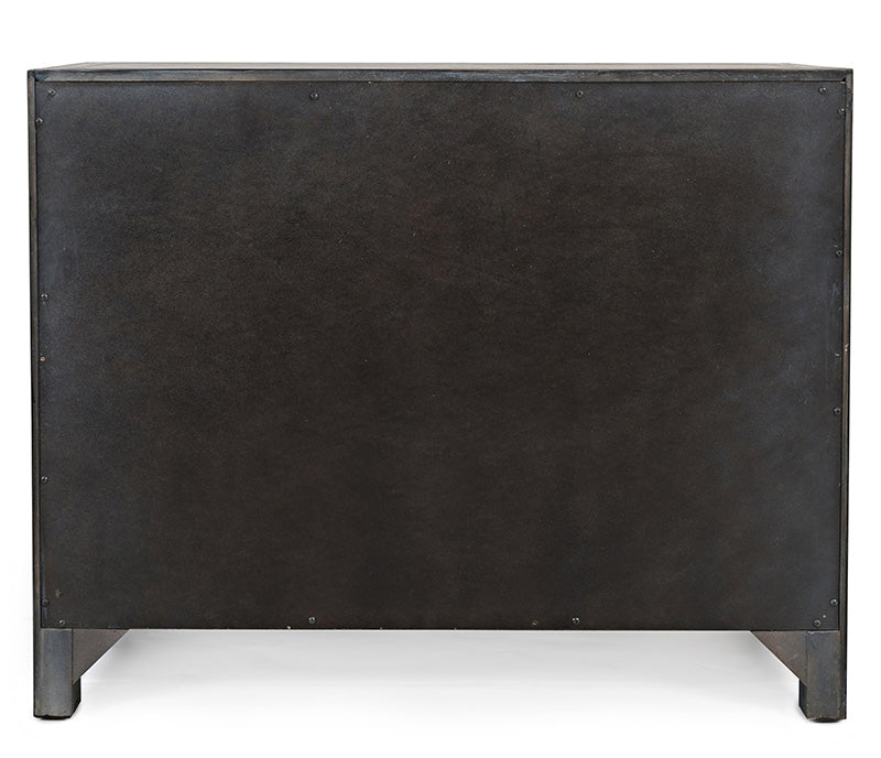 Gramercy Chevron - 40" Accent Cabinet - Dark Grey
