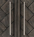 Gramercy Chevron - 40" Accent Cabinet - Dark Grey