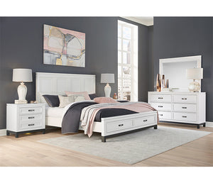 Hyde Park Panel Storage Bed - White