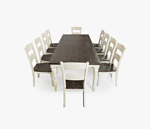 Madison County - Vintage White - 9 Piece Dining