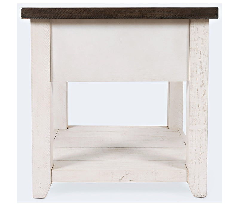 Madison County Harris - Vintage White - End Table
