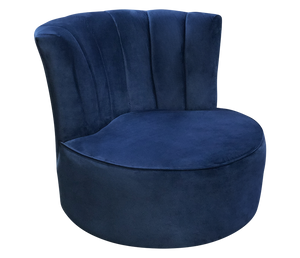 Marlo Accent Swivel Chair - Blue Velvet