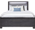 York Storage Bed w/ Upholstered Headboard & LED Lighting