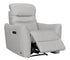 Zeus Chair - Power Reclining w/ Power Headrest - Dove Grey Leather